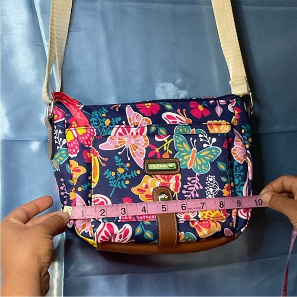 Lili Bloom pink and blue crossbody bag - Picture 10 of 11